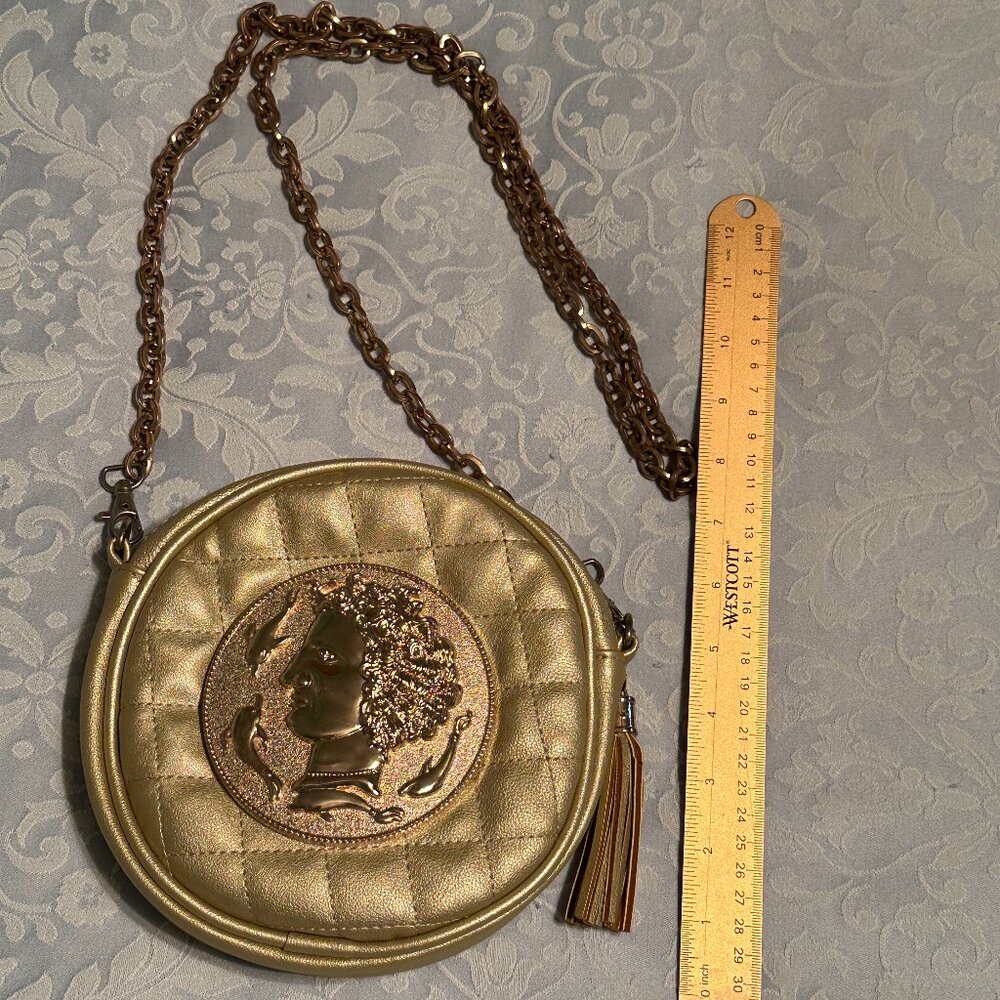 BAM FOREVER Gold Shoulder Bag